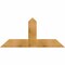 Ekena Millwork Portland Rough Sawn Timber Gable Bracket, Western Red Cedar, 48"W x 22"H x 2"D x 6"F, 11/12 Pitch GBW048X22X0206POR00RWR - alternate 1